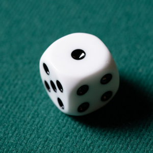 REPLACEMENT DIE WHITE (GIMMICKED) FOR MENTAL DICE by Tony Anverdi – Trick - magic tricks