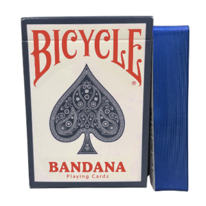 Gilded Bicycle Bandana (Blue) Playing Cards - magic tricks