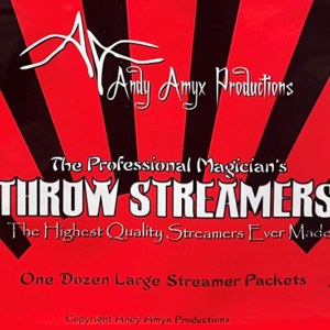 Throw Streamers RED by Andy Amyx ( 1dozen = 1 unit) – Trick - magic tricks