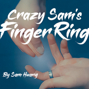 Hanson Chien Presents Crazy Sam’s Finger Ring BLACK / EXTRA LARGE (Gimmick and Online Instructions) by Sam Huang – Trick - magic tricks