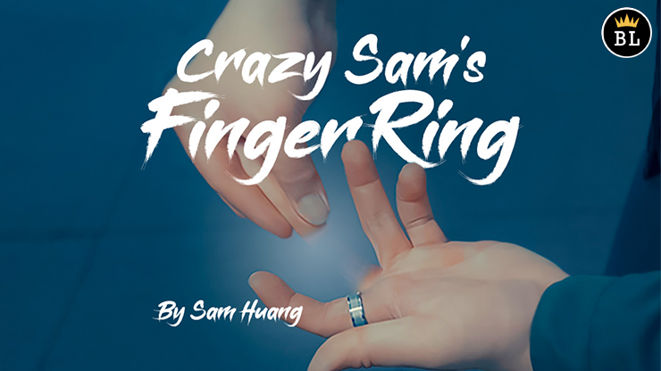 Hanson Chien Presents Crazy Sam’s Finger Ring SILVER / SMALL (Gimmick and Online Instructions) by Sam Huang – Trick - magic tricks