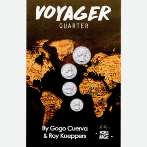 Voyager US Quarter (Gimmick and Online Instruction) by GoGo Cuerva – Trick - magic tricks