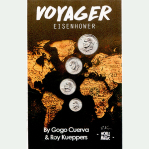 Voyager US Eisenhower Dollar (Gimmick and Online Instruction) by GoGo Cuerva – Trick - magic tricks