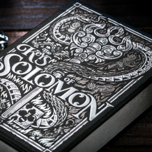 The Keys of Solomon: Silver Spirituum Playing Cards by Riffle Shuffle - magic tricks