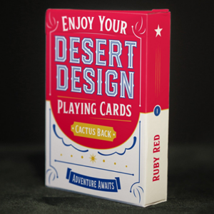 Desert Design (Ruby Red) Playing Cards - magic tricks