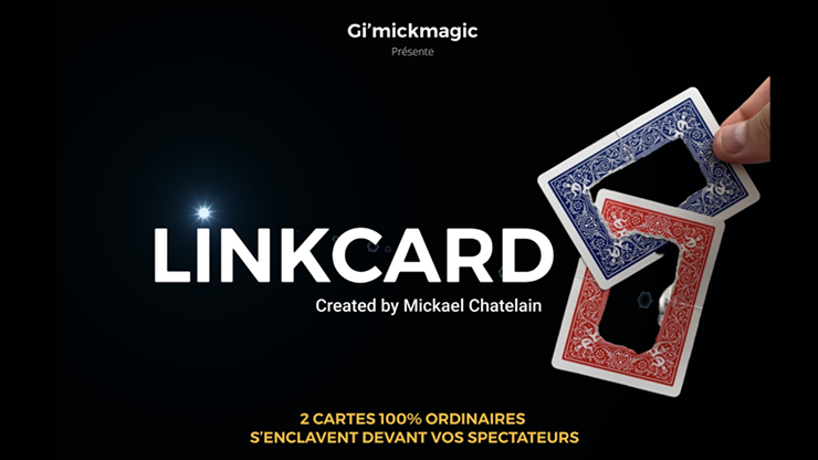LinkCard RED (Gimmicks and Online Insruction) by Mickaël Chatelain – Trick - magic tricks