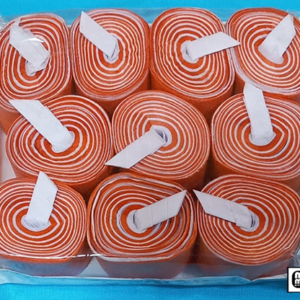 Mouth Coil 60ft/10ct (Orange/White) by Mr. Magic – Trick - magic tricks