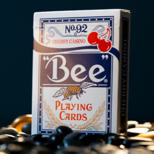 Limited Bee X Cherry (Blue) Playing Cards - magic tricks