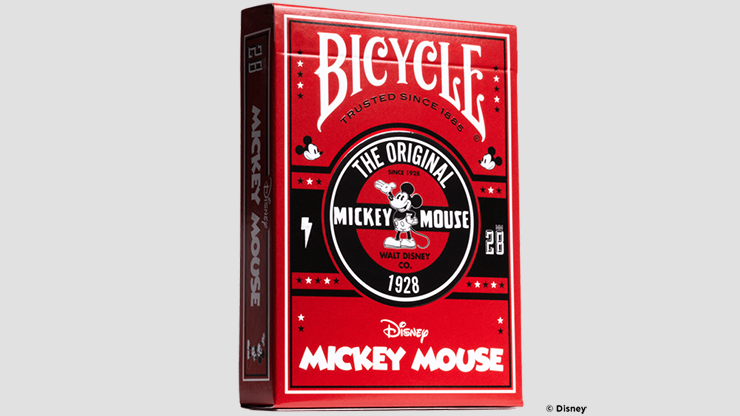 Bicycle Disney Classic Mickey Mouse (Red) by US Playing Card Co. - magic tricks