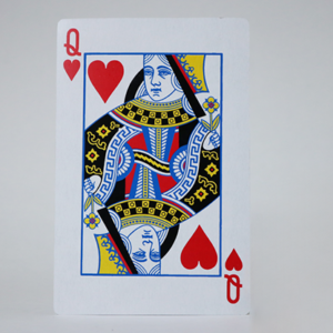 Bicycle Jumbo Queen of Hearts 2 of Club - magic tricks