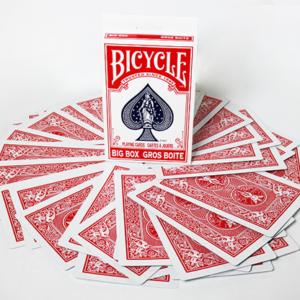 Bicycle Jumbo ESP 50 Cards Red (10 of each Square, Wavy Lines, Star, Circle and Cross) by Murphy’s Magic - magic tricks