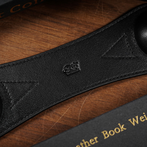 Leather Book Weight (Black) by TCC Presents - magic tricks