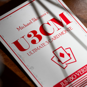 Michael Skinner’s Ultimate Bicycle Jumbo 3 Card Monte (Red) by Murphy’s Magic – Trick - magic tricks