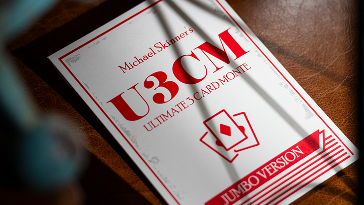 Michael Skinner’s Ultimate Bicycle Jumbo 3 Card Monte (Red) by Murphy’s Magic – Trick - magic tricks