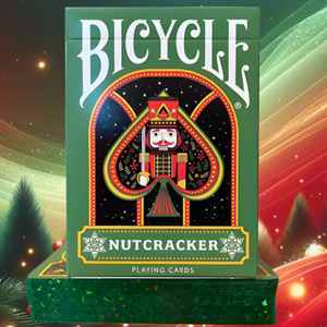 Bicycle Nutcracker (Green Gilded) Playing Cards - magic tricks