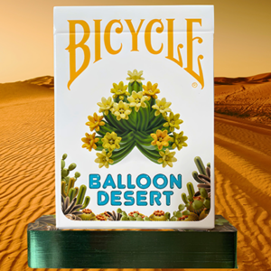 Gilded Bicycle Balloon Desert Playing Cards - magic tricks