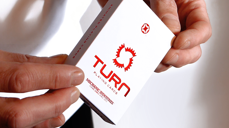 TURN (Red) Playing Cards by Mechanic Industries – Trick - magic tricks