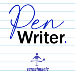 PEN WRITER Blue (Gimmicks and Online Instructions) by Vernet Magic – Trick - magic tricks