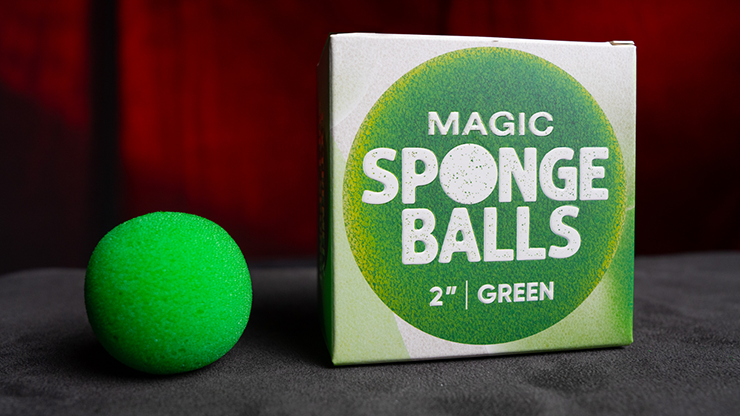 Magic Sponge Balls 4PK GREEN 2″ by Murphy’s Magic - magic tricks