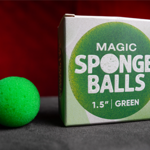 Magic Sponge Balls 4PK GREEN 1.5″ by Murphy’s Magic - magic tricks