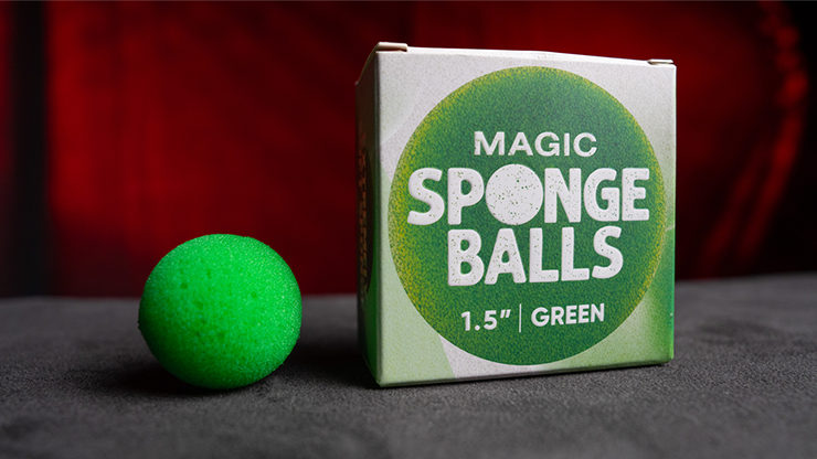 Magic Sponge Balls 4PK GREEN 1.5″ by Murphy’s Magic - magic tricks