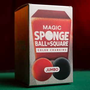 Magic Color Changing Sponge Ball to Square JUMBO 2.5″ by Murphy’s Magic - magic tricks