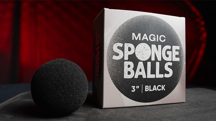 Magic Sponge Balls 50PK BLACK 3″ by Murphy’s Magic - magic tricks