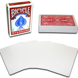 Magnetic Card – Bicycle Cards (2 Per Package) Blank Face Red by Chazpro – Trick - magic tricks