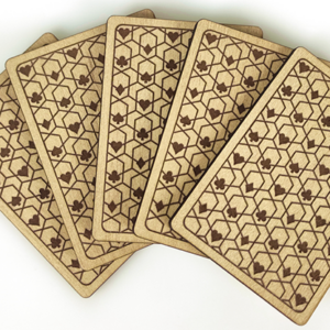 Wooden ESP Cards by Joker Magic - magic tricks