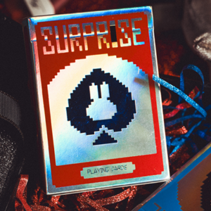 Limited Holographic Edition Surprise Deck V5 (Red) Playing cards by Bacon Playing Card Company - magic tricks