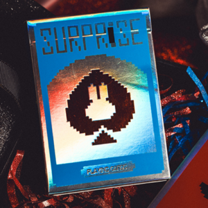 Limited Holographic Edition Surprise Deck V5 (Blue) Playing cards by Bacon Playing Card Company - magic tricks