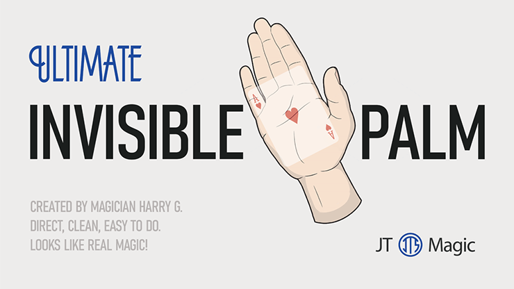 Ultimate Invisible Palm BLUE by JT – Trick - magic tricks