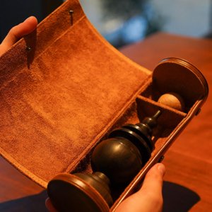 Untrammelled Leather Carrying Case by Wonder House & TCC - magic tricks