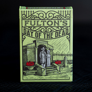 FULTON’S Day Of The Dead Green Edition Playing Cards - magic tricks