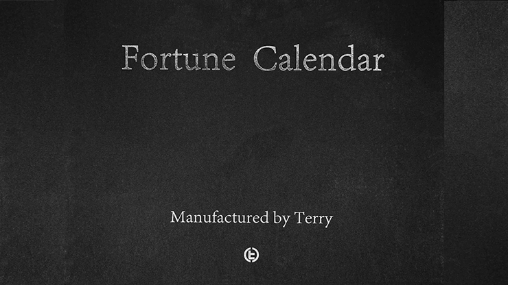 Fortune Calendar (Standard) by TCC and Terry Chou - magic tricks