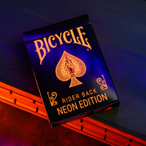 Bicycle Neon Solar-Orange Rider Back Playing Cards - magic tricks