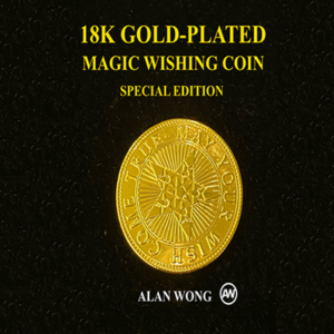 18K Gold Plated Magic Wishing Coin by Alan Wong – Trick - magic tricks