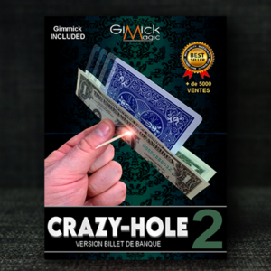 CRAZY HOLE 2.0 (BLUE) by Mickael Chatelain - magic tricks