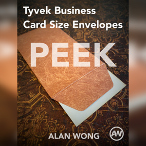 Tyvek Business Card Size Peek Envelopes (10 pk.) by Alan Wong - magic tricks