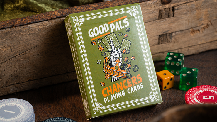 Chancers V3 Green (Marked) Playing Cards by Good Pals - magic tricks