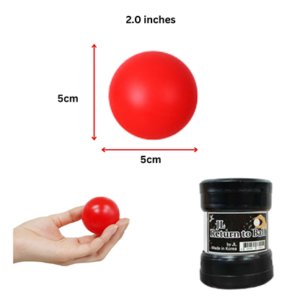 Return Ball (Red, 2″) by JL Magic - magic tricks