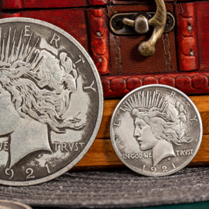 Jumbo Peace Dollar by N2G - magic tricks