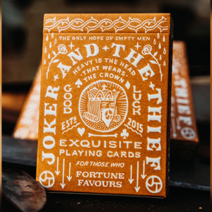 JT Crown (Gold) Playing Cards by Joker and the Thief - magic tricks