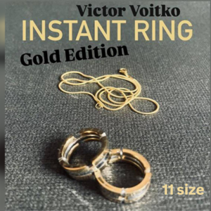 Instant Ring (silver/gold, Size 11) by Viktor Voitko - magic tricks