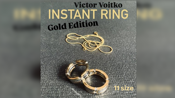 Instant Ring (silver/gold, Size 11) by Viktor Voitko - magic tricks