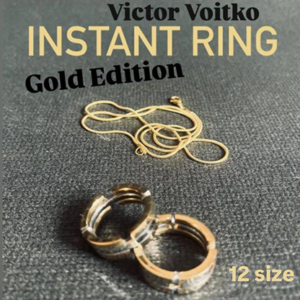 Instant Ring (silver/gold, Size 12) by Viktor Voitko - magic tricks