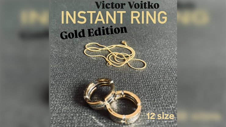 Instant Ring (silver/gold, Size 12) by Viktor Voitko - magic tricks