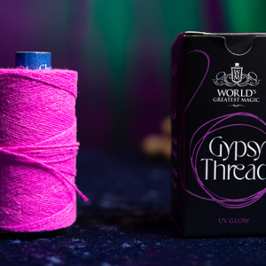 WGM UV GLOW GYPSY THREAD PINK REFILL SPOOL by Murphy’s Magic  – Trick - magic tricks