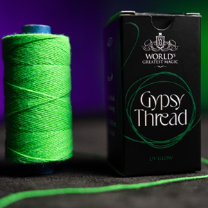 WGM UV GLOW GYPSY THREAD GREEN REFILL SPOOL by Murphy’s Magic  – Trick - magic tricks