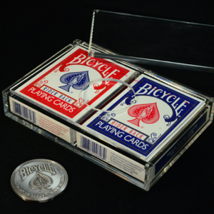 Carat CI2 Double Deck Coin Insert 44.5 diameter - magic tricks